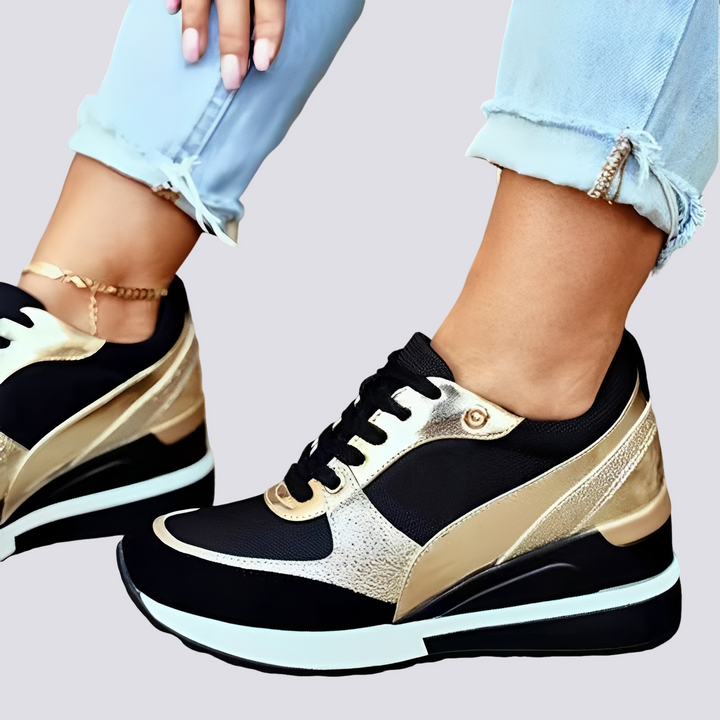 Georgia Orchard Platform Sneakers – Gold
