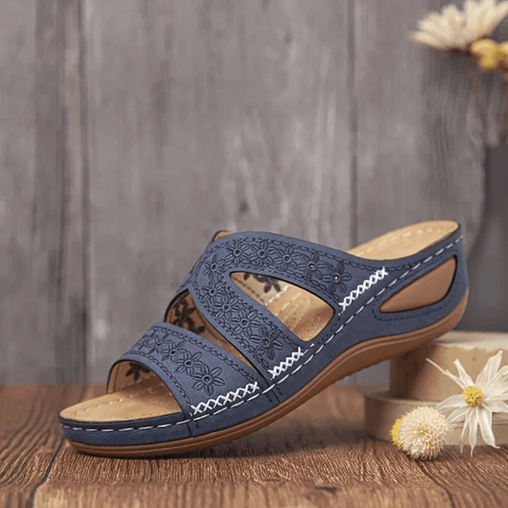 Mila Pine Platform Sandals by Steppina
