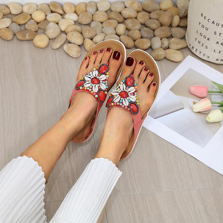 Isla Bluff Embellished Sandals by Steppina