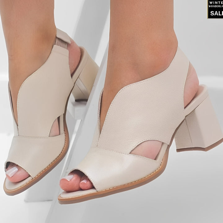 Kendall Bay Heeled Sandals – Beige