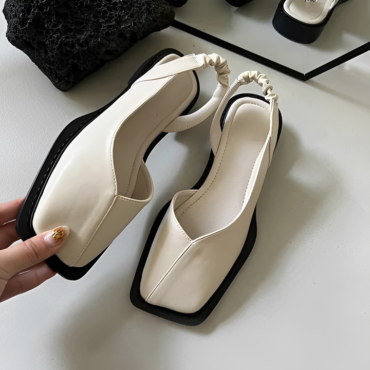 Kelsey Orchard Slingback Ballet Flats – Beige