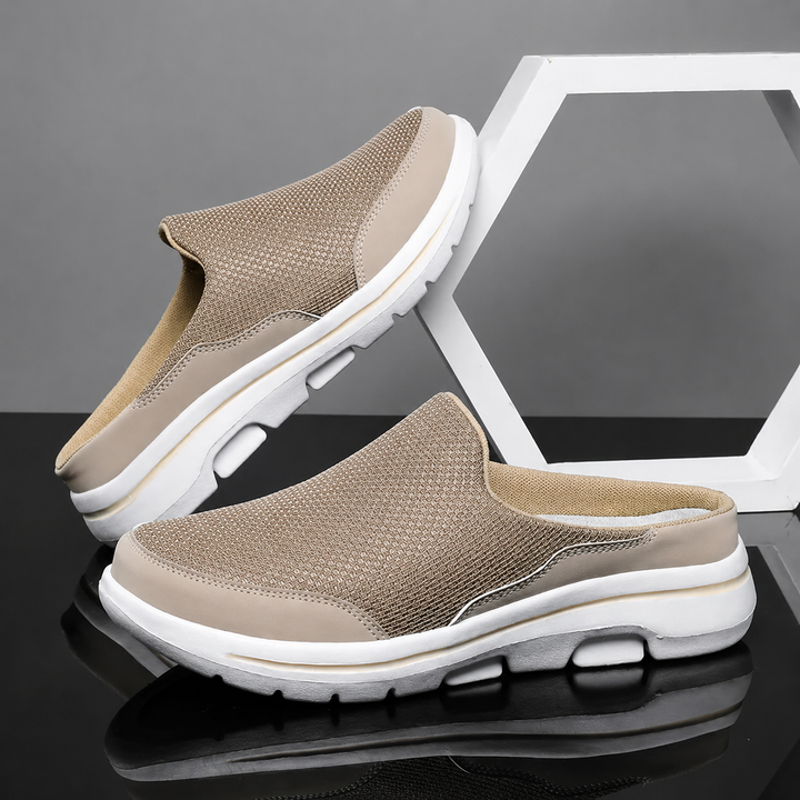 Riley Valley Slip-On Sneakers – Beige
