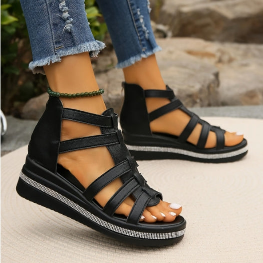 Elodie Creek Wedge Sandals by Steppina