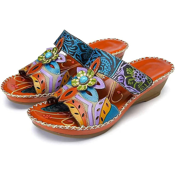 Celeste Bluff Wedge Sandals by Steppina