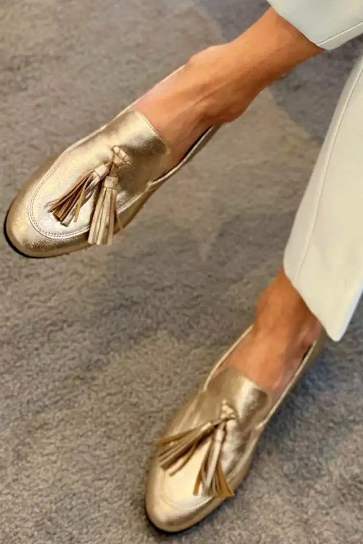 Lennon Valley Loafers – Gold