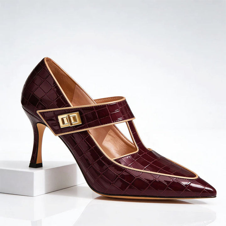 Tatum Ridge Pumps – Burgundy