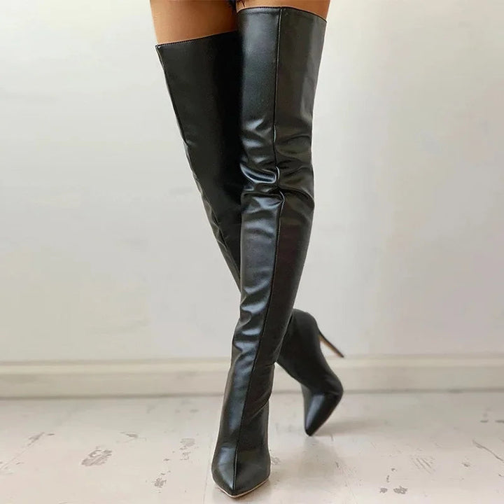 Cassidy Spruce Knee-High Boots – Black