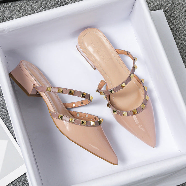 Belle Carmel Heeled Mules by Steppina
