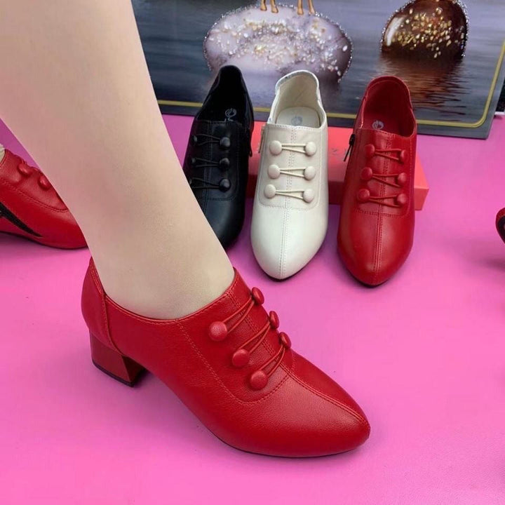 Elara Terrace Block-Heel Pumps by Steppina
