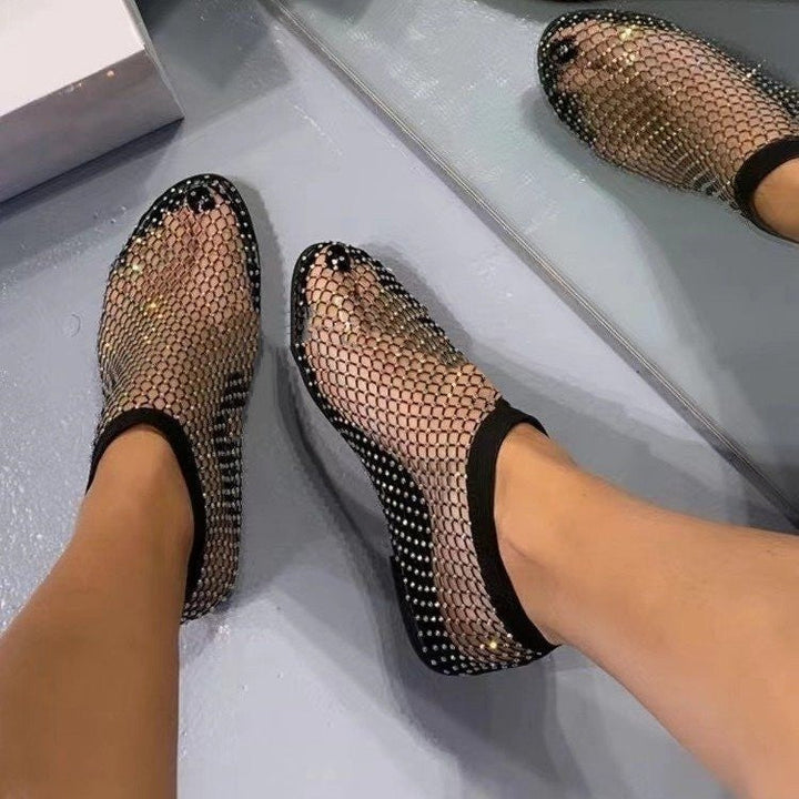 Bonnie Terrace Mesh Slip-On Flats by Steppina