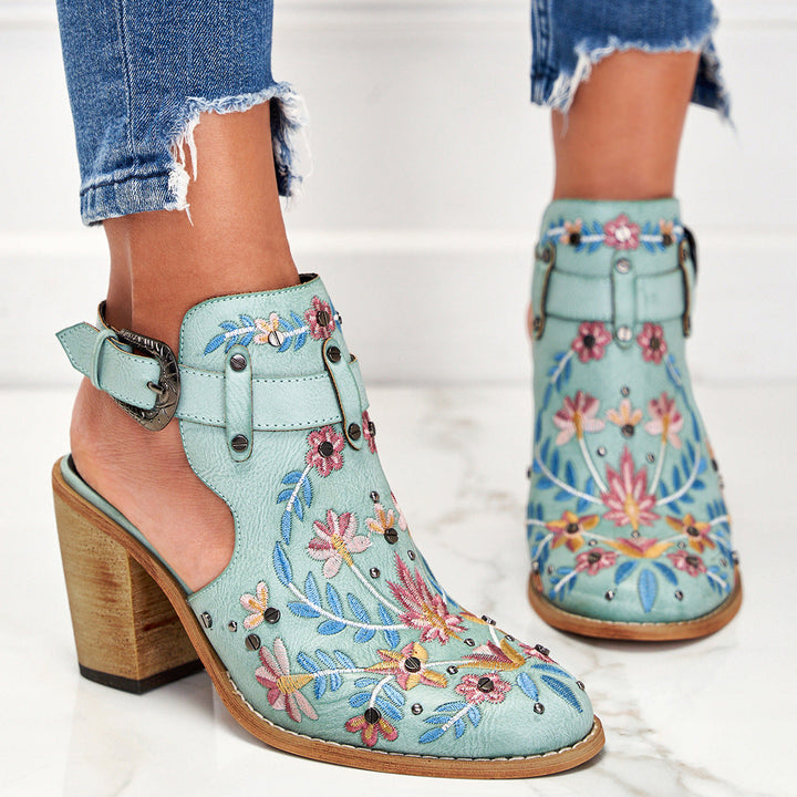 Bonnie Bluff Heeled Sandals by Steppina