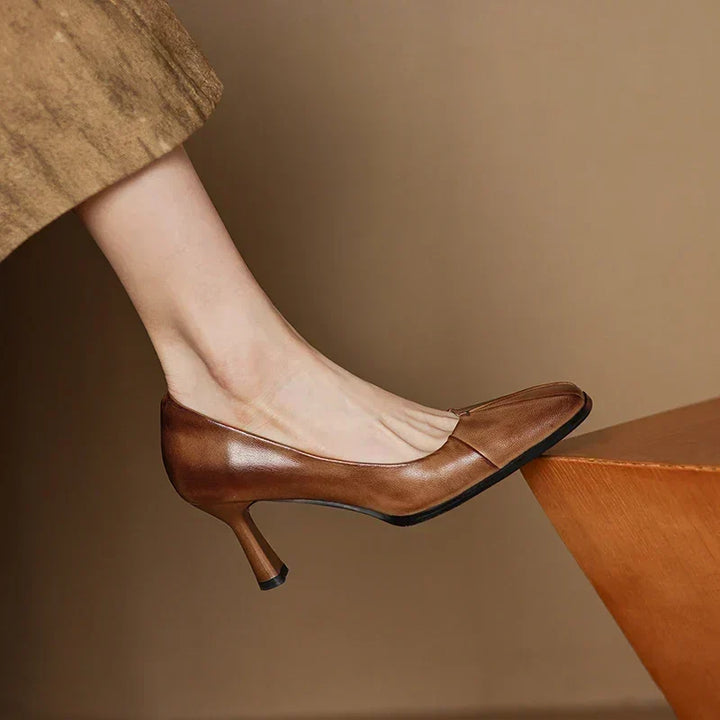 Mia Carmel Elegant Pumps by Steppina