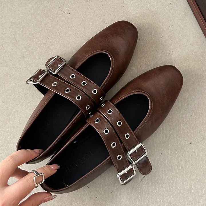 Eden Bluff Mary Jane Ballet Flats by Steppina