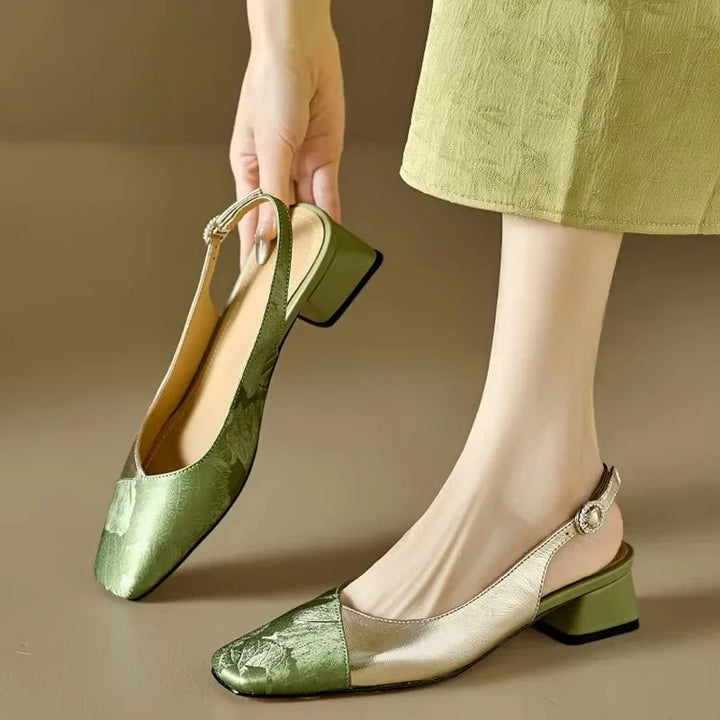 Ivy Pine Slingback Pumps by Steppina
