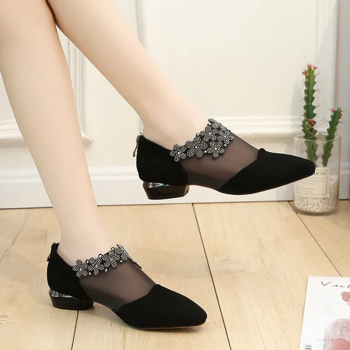 Ruby Vista Low-Heel Pumps by Steppina