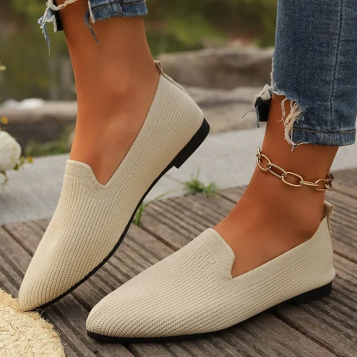 Greta Bluff Casual Flats by Steppina