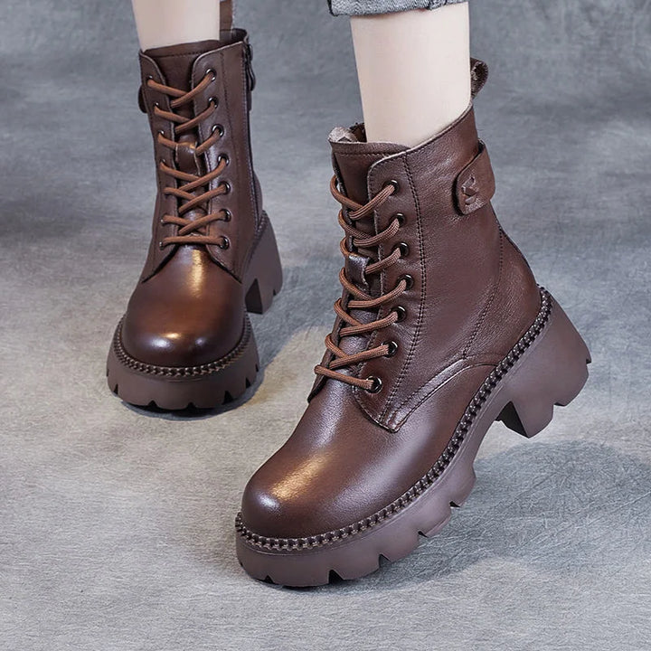 Camille Creek Lace-Up Boots by Steppina