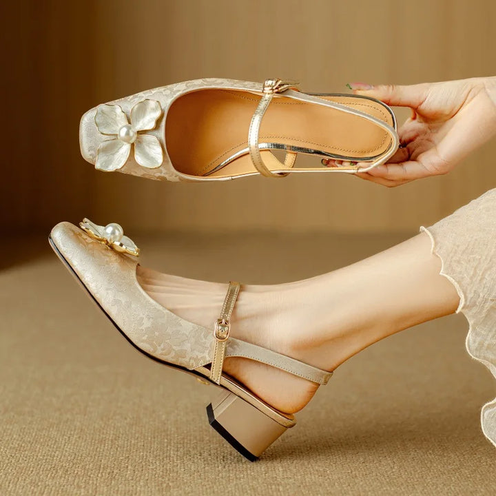 Adeline Bluff Slingback Pumps by Steppina