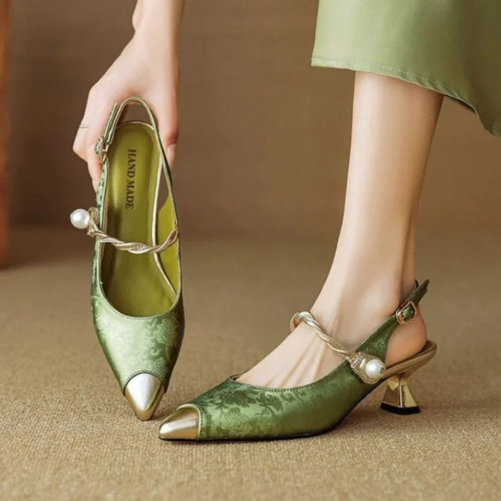 Hope Creek Kitten-Heel Pumps by Steppina