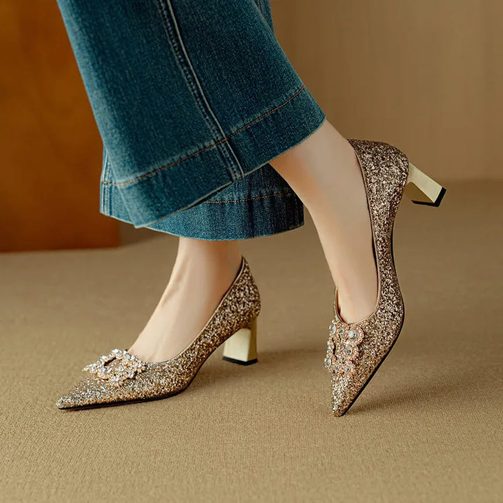 Naomi Pine Elegant Pumps by Steppina