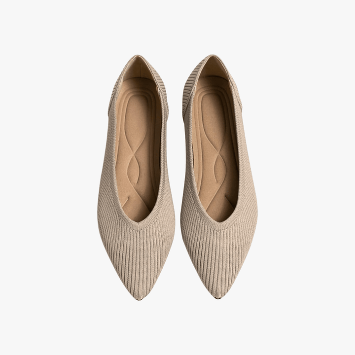 Brenna Bay Ballet Flats – Beige
