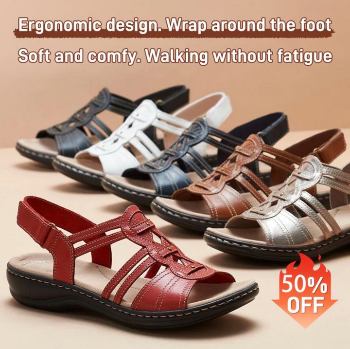 Arden Terrace Flat Sandals by Steppina