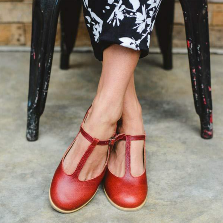 Lola Vista Strap Ballet Flats by Steppina