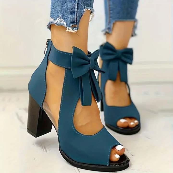 Opal Carmel Heeled Sandals by Steppina