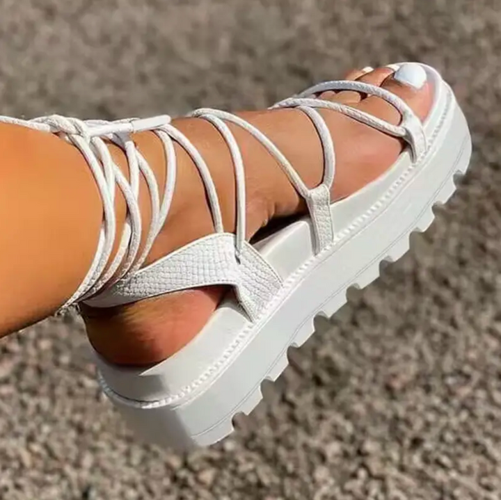 Naomi Creek Lace-Up Sandals by Steppina