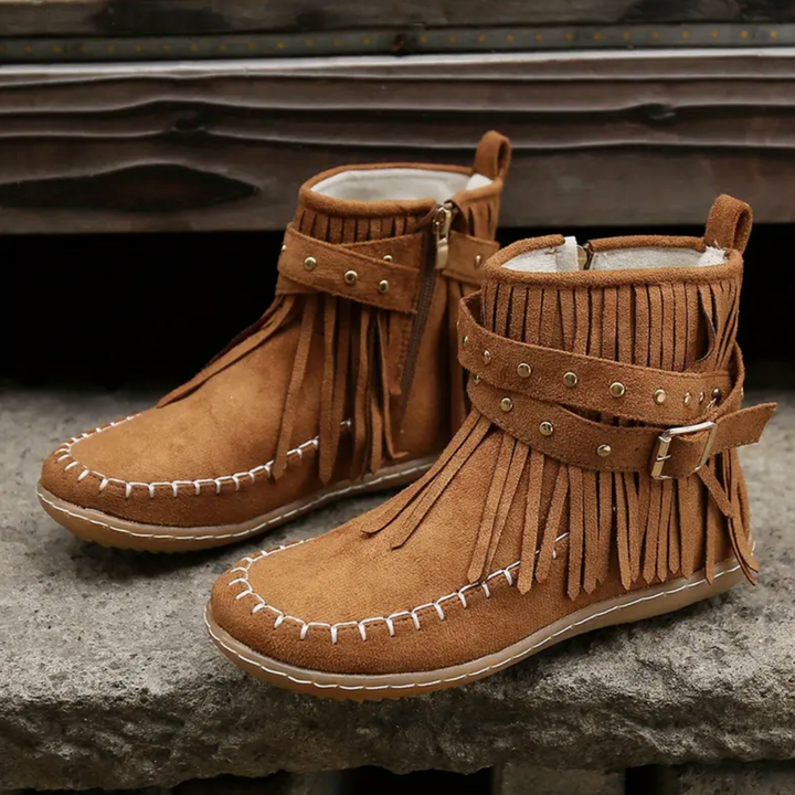 Maeve Bluff Ankle Boots by Steppina