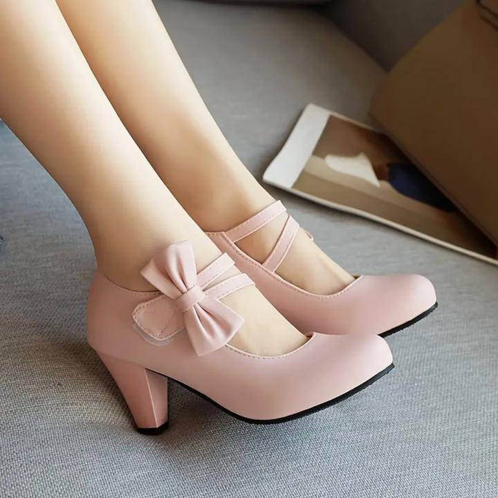 Gigi Carmel Kitten-Heel Pumps by Steppina