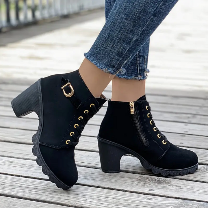 Belle Vista Heeled Ankle Boots by Steppina