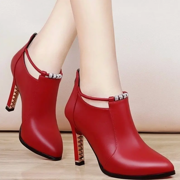 Flora Vista Stiletto Ankle Boots by Steppina