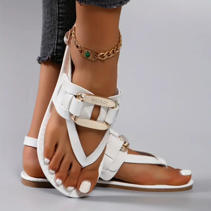 Matilda Bluff Buckle Sandals by Steppina