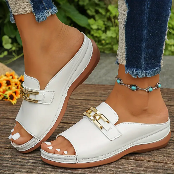 Imogen Terrace Wedge Sandals by Steppina