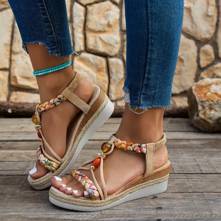 Celia Vista Wedge Sandals by Steppina