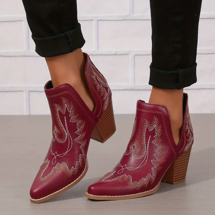 Rhea Carmel Ankle Boots by Steppina