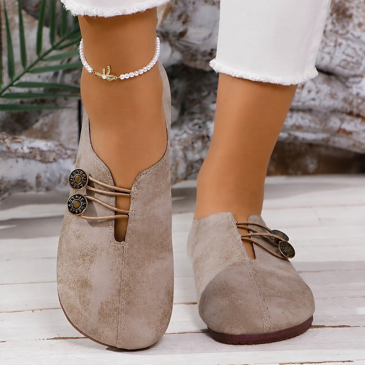 Piper Bay Slip-On Flats – Light Brown