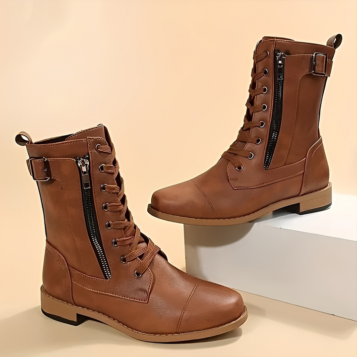 Tatum Bay Ankle Boots – Brown