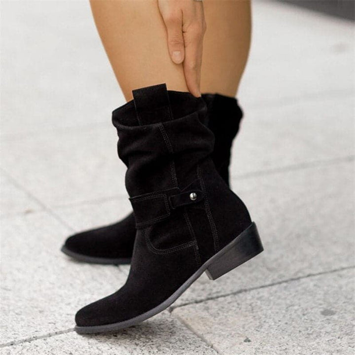 Teagan Spruce Knee-High Boots – Black