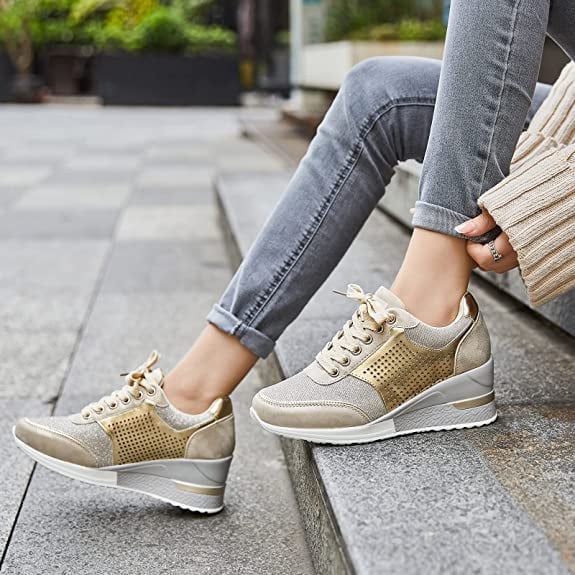 Elsie Pine Platform Sneakers by Steppina