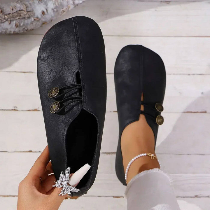 Morgan Orchard Slip-On Flats – Black