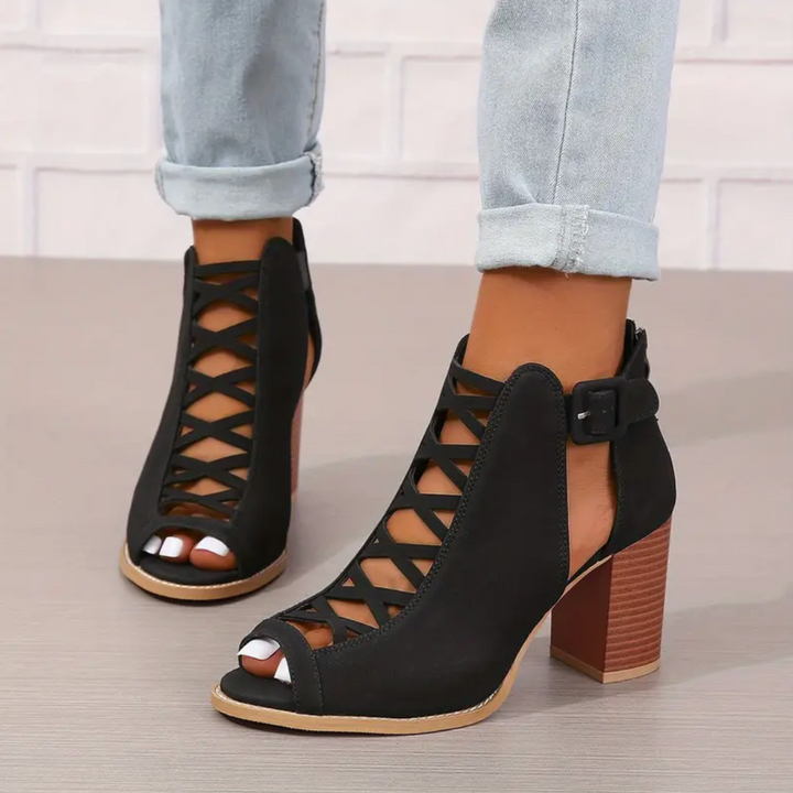 Ruby Terrace Heeled Sandals by Steppina