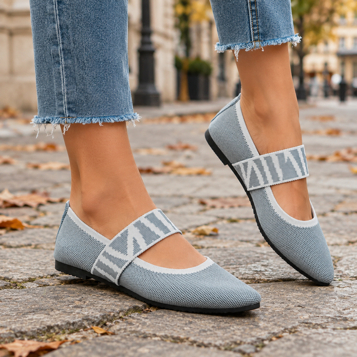 Teagan Bay Ballet Flats – Gray
