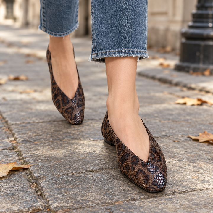 Reese Bay Ballet Flats – Light Animal Print