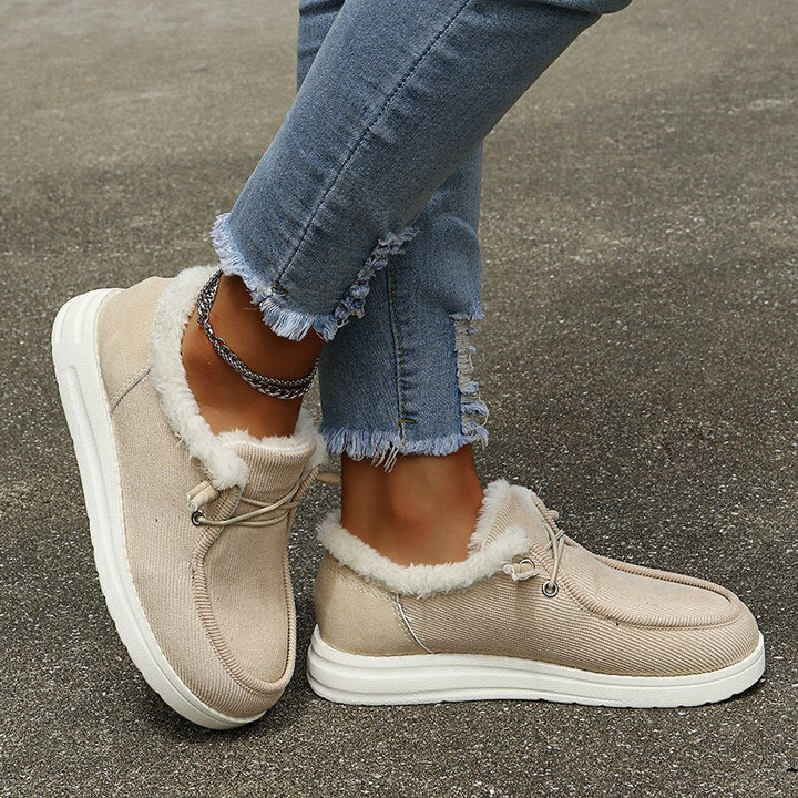Imogen Carmel Lined Moccasins by Steppina