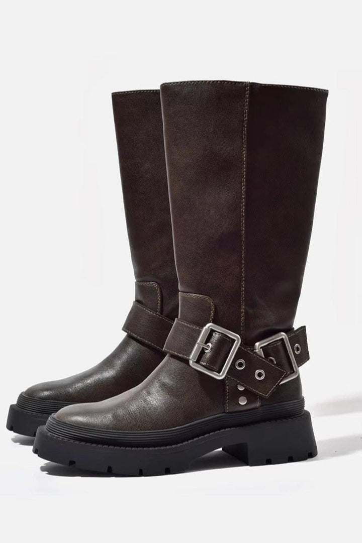 Hayden Valley Knee-High Boots – Brown