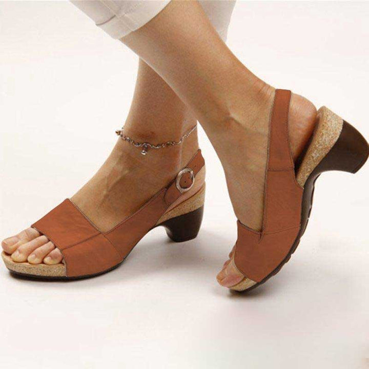 Payton Glen Heeled Sandals – Brown