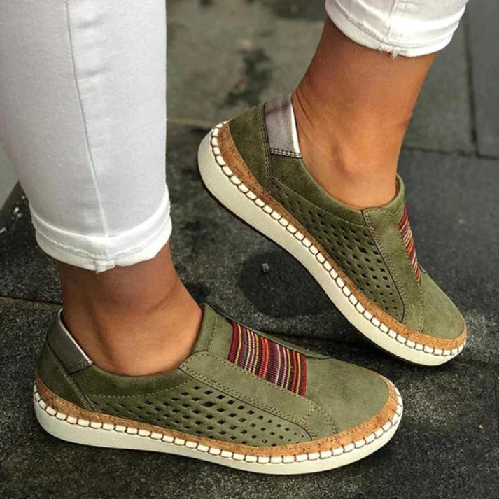 Madeline Orchard Slip-On Sneakers – Green